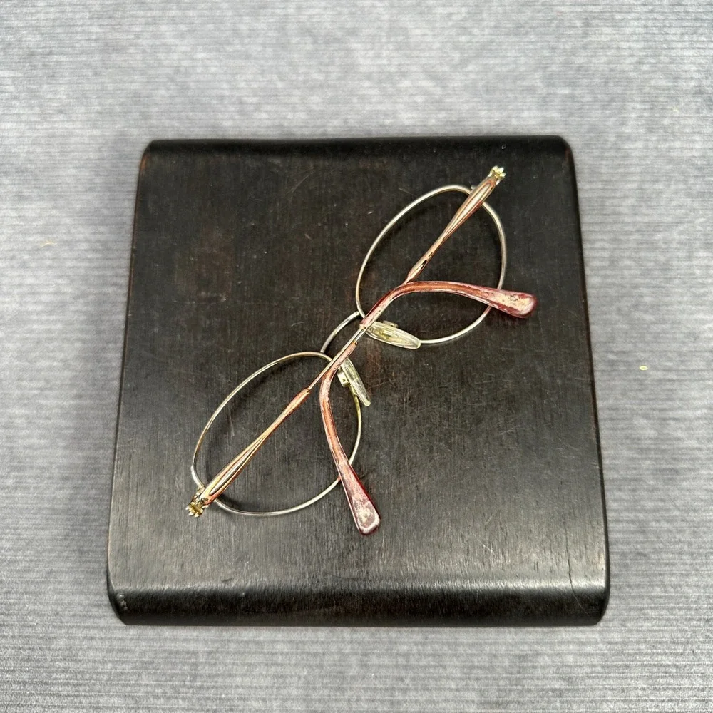 Sophia Loren Zyloware M80 Gold Oval Y2K Eyeglasses Frames Vintage Womens Vtg